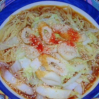 白菜たっぷり♪ラーメン風パスタ